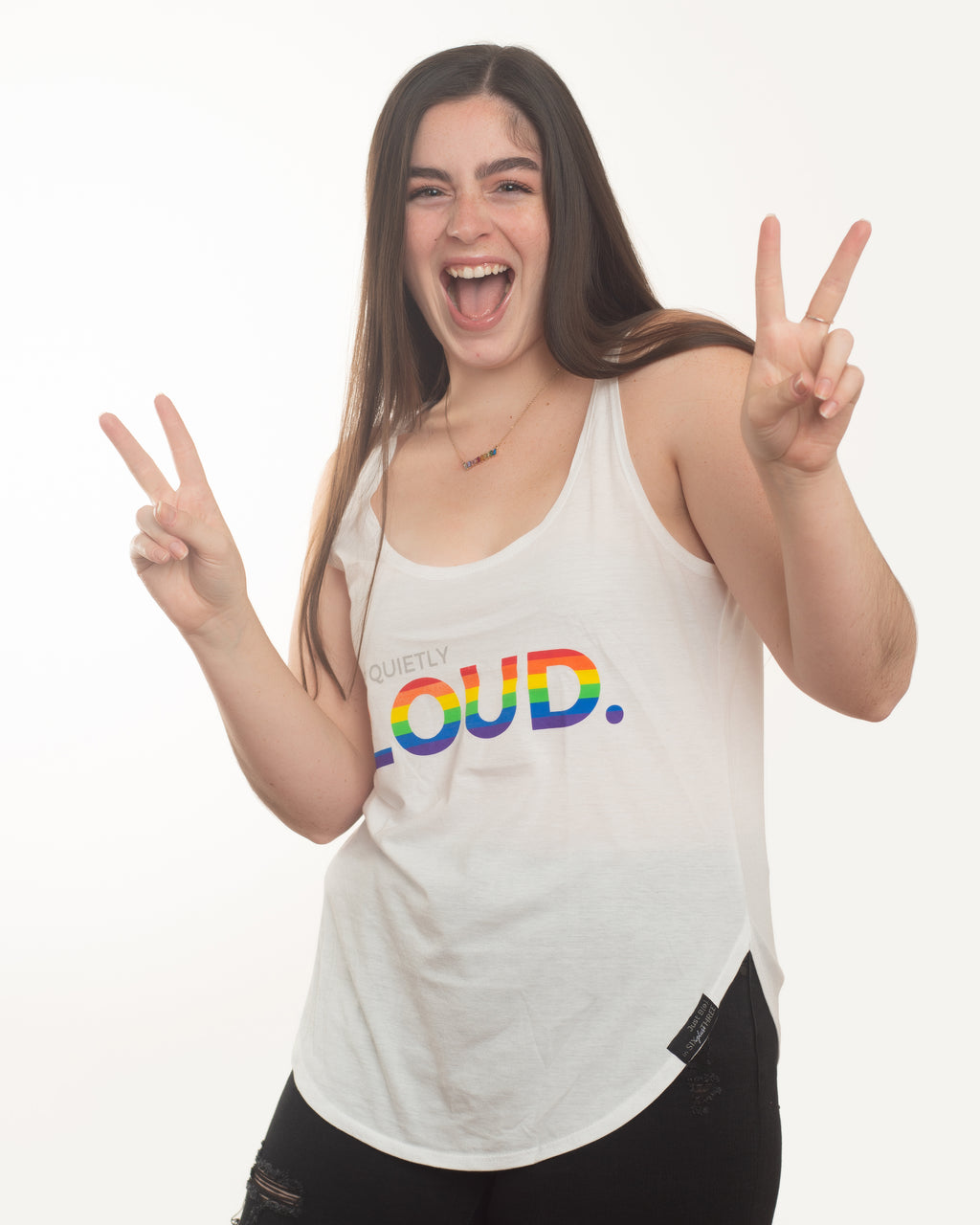 Be Quietly Loud Rainbow Tank