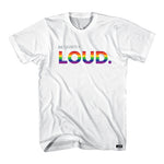 Be Quietly Loud Rainbow Tshirt